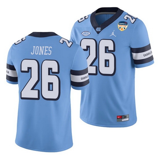 North Carolina Tar Heels D.J. Jones Carolina Blue 2021 Orange Bowl Game Jersey North Carolina Tar Heels D.J. Jones Carolina Blue 2021 Orange Bowl Game Jersey