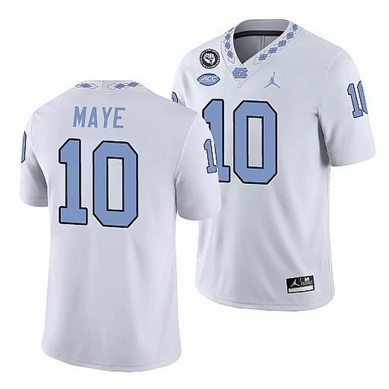 North Carolina Tar Heels Drake Maye White Game Football Replica Jersey North Carolina Tar Heels Drake Maye White Game Football Replica Jersey