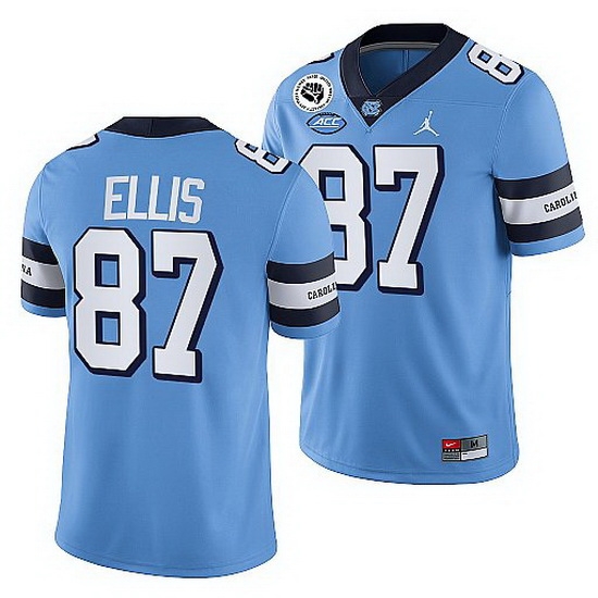 North Carolina Tar Heels Greg Ellis Blue College Football Alumni Jersey North Carolina Tar Heels Greg Ellis Blue College Football Alumni Jersey