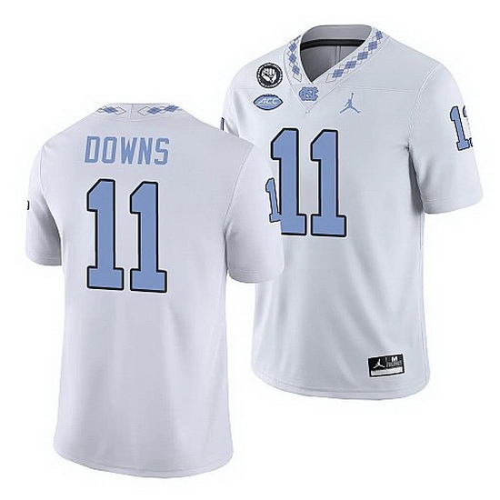 North Carolina Tar Heels Josh Downs White Game Football Replica Jersey North Carolina Tar Heels Josh Downs White Game Football Replica Jersey