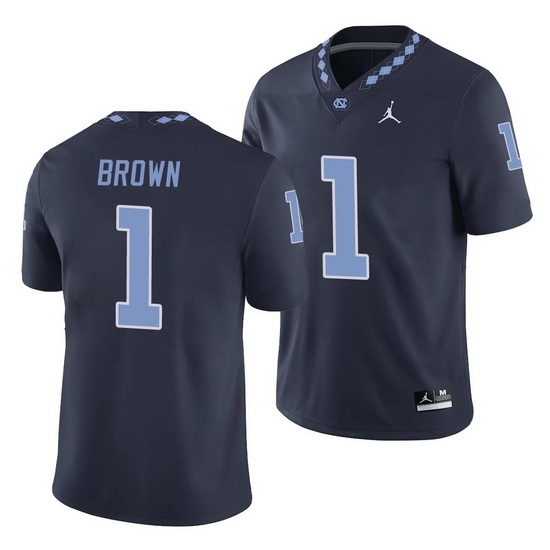 North Carolina Tar Heels Khafre Brown Navy College Football Men'S Jersey North Carolina Tar Heels Khafre Brown Navy College Football Men'S Jersey