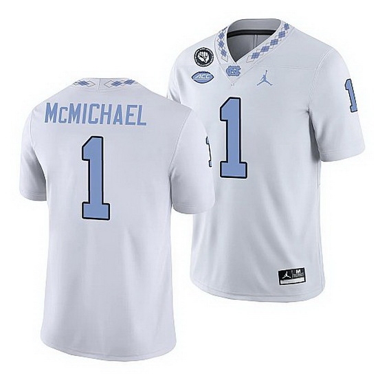 North Carolina Tar Heels Kyler Mcmichael White Game Football Replica Jersey North Carolina Tar Heels Kyler Mcmichael White Game Football Replica Jersey