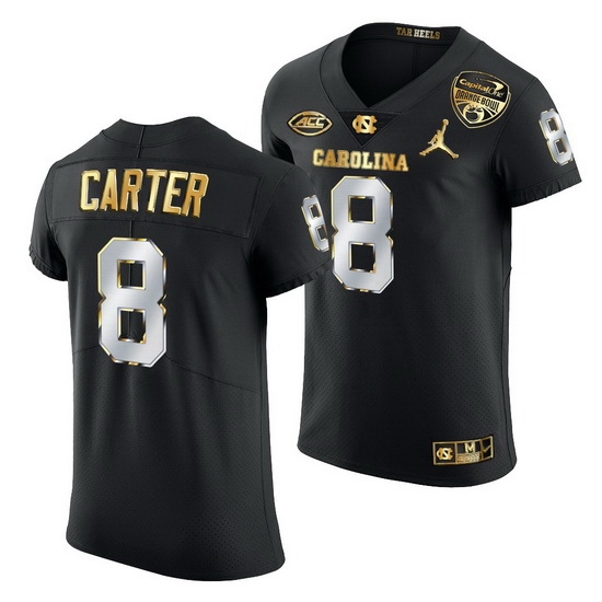 North Carolina Tar Heels Michael Carter Black 2021 Orange Bowl Golden Edition Jersey North Carolina Tar Heels Michael Carter Black 2021 Orange Bowl Golden Edition Jersey