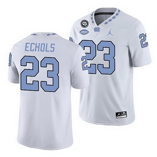 North Carolina Tar Heels Power Echols White Game Football Replica Jersey North Carolina Tar Heels Power Echols White Game Football Replica Jersey