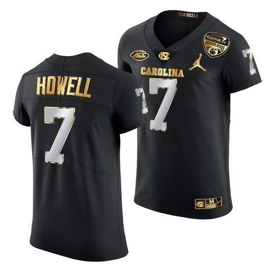 North Carolina Tar Heels Sam Howell Black 2021 Orange Bowl Golden Edition Jersey North Carolina Tar Heels Sam Howell Black 2021 Orange Bowl Golden Edition Jersey