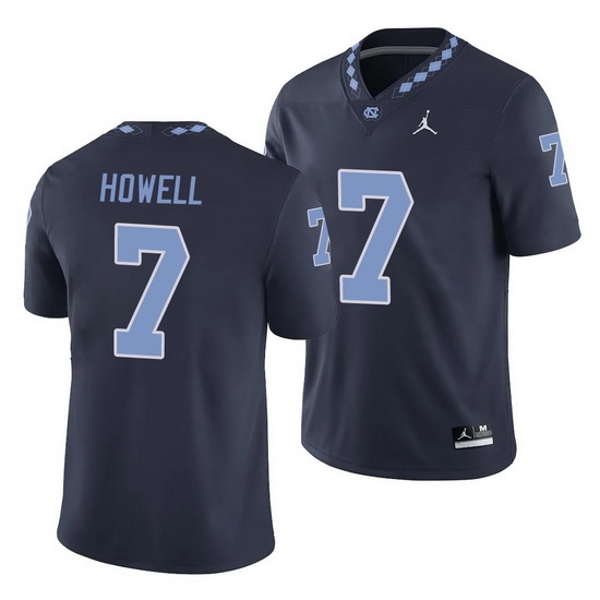 North Carolina Tar Heels Sam Howell Navy College Football Men'S Jersey North Carolina Tar Heels Sam Howell Navy College Football Men'S Jersey