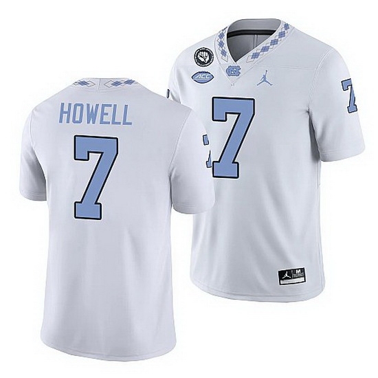 North Carolina Tar Heels Sam Howell White Game Football Replica Jersey North Carolina Tar Heels Sam Howell White Game Football Replica Jersey