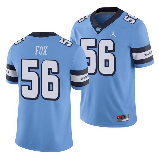 North Carolina Tar Heels Tomari Fox Carolina Blue College Football Men'S Jersey North Carolina Tar Heels Tomari Fox Carolina Blue College Football Men'S Jersey