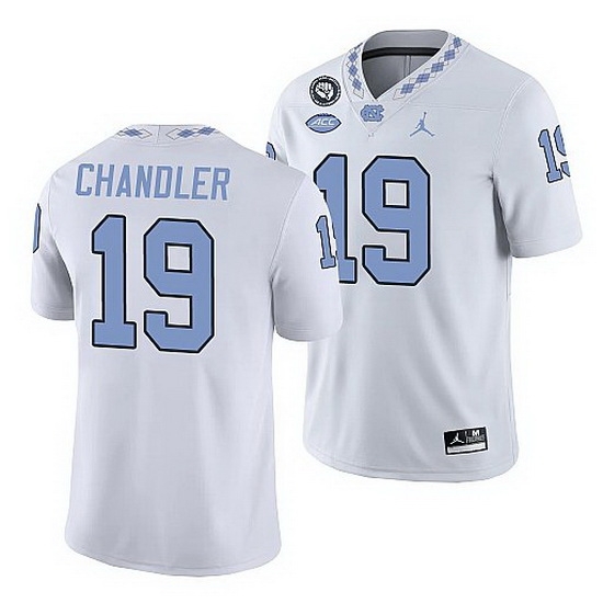 North Carolina Tar Heels Ty Chandler White Game Football Replica Jersey North Carolina Tar Heels Ty Chandler White Game Football Replica Jersey