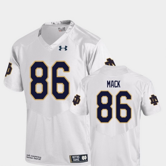 Men Notre Dame Fighting Irish Alize Mack 86 White College Football Replica Jersey Men Notre Dame Fighting Irish Alize Mack 86 White College Football Replica Jersey