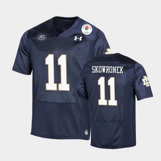 Men Notre Dame Fighting Irish Ben Skowronek 2021 Rose Bowl Navy College Football Jersey Men Notre Dame Fighting Irish Ben Skowronek 2021 Rose Bowl Navy College Football Jersey