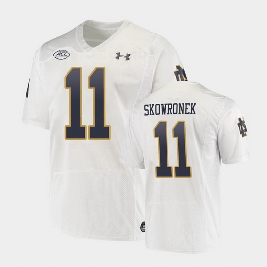 Men Notre Dame Fighting Irish Ben Skowronek Replica White College Football Playoff Jersey Men Notre Dame Fighting Irish Ben Skowronek Replica White College Football Playoff Jersey