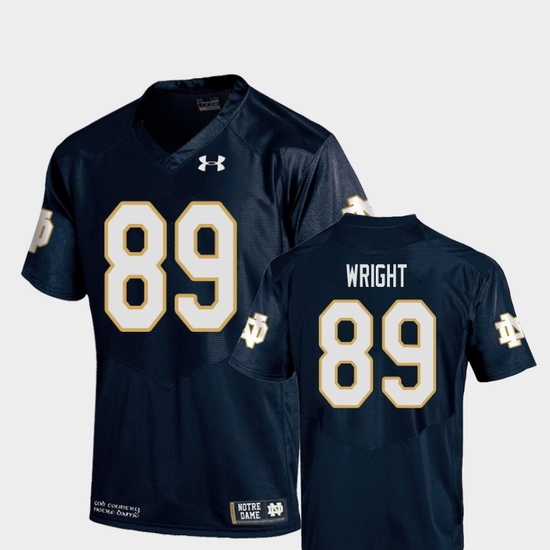 Men Notre Dame Fighting Irish Brock Wright 89 Navy College Football Replica Jersey Men Notre Dame Fighting Irish Brock Wright 89 Navy College Football Replica Jersey