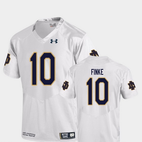 Men Notre Dame Fighting Irish Chris Finke 10 White College Football Replica Jersey Men Notre Dame Fighting Irish Chris Finke 10 White College Football Replica Jersey
