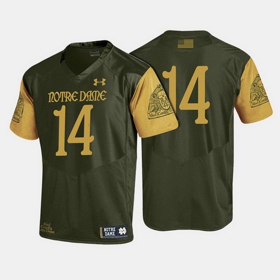 Men Notre Dame Fighting Irish College Football Olive Green Jersey Men Notre Dame Fighting Irish College Football Olive Green Jersey