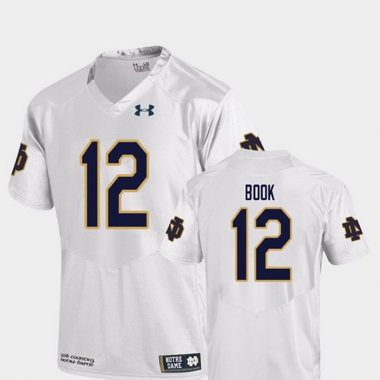 Men Notre Dame Fighting Irish Ian Book 12 White College Football Replica Jersey Men Notre Dame Fighting Irish Ian Book 12 White College Football Replica Jersey
