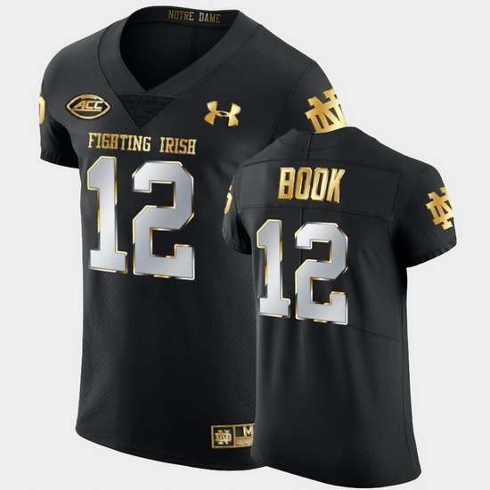 Men Notre Dame Fighting Irish Ian Book Golden Edition Black Authentic Jersey Men Notre Dame Fighting Irish Ian Book Golden Edition Black Authentic Jersey