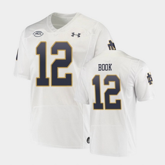 Men Notre Dame Fighting Irish Ian Book Replica White College Football Playoff Jersey Men Notre Dame Fighting Irish Ian Book Replica White College Football Playoff Jersey