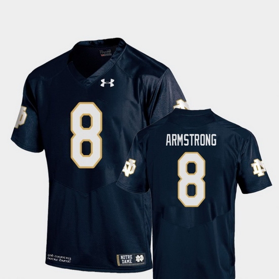 Men Notre Dame Fighting Irish Jafar Armstrong 8 Navy College Football Replica Jersey Men Notre Dame Fighting Irish Jafar Armstrong 8 Navy College Football Replica Jersey
