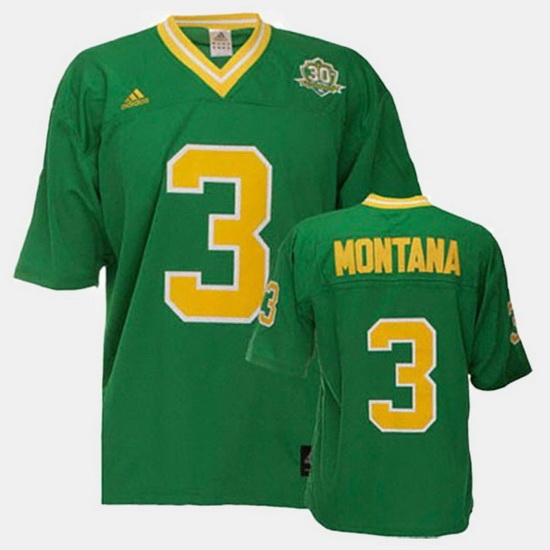 Men Notre Dame Fighting Irish Joe Montana College Football Green Jersey Men Notre Dame Fighting Irish Joe Montana College Football Green Jersey