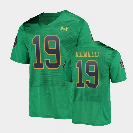 Men Notre Dame Fighting Irish Justin Ademilola College Football Green Replica Jersey Men Notre Dame Fighting Irish Justin Ademilola College Football Green Replica Jersey