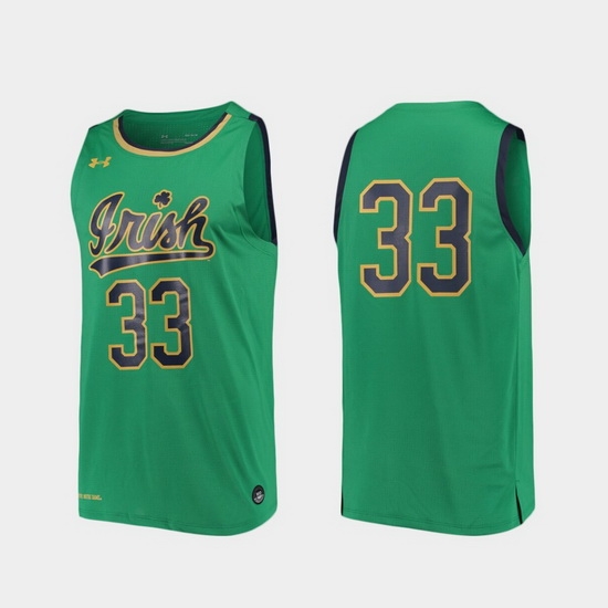 Men Notre Dame Fighting Irish Kelly Green Replica College Basketball Under Armour Jersey Men Notre Dame Fighting Irish Kelly Green Replica College Basketball Under Armour Jersey