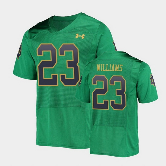 Men Notre Dame Fighting Irish Kyren Williams College Football Green Replica Jersey Men Notre Dame Fighting Irish Kyren Williams College Football Green Replica Jersey