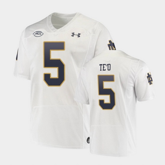 Men Notre Dame Fighting Irish Manti Te'O Replica White College Football Playoff Jersey Men Notre Dame Fighting Irish Manti Te'O Replica White College Football Playoff Jersey