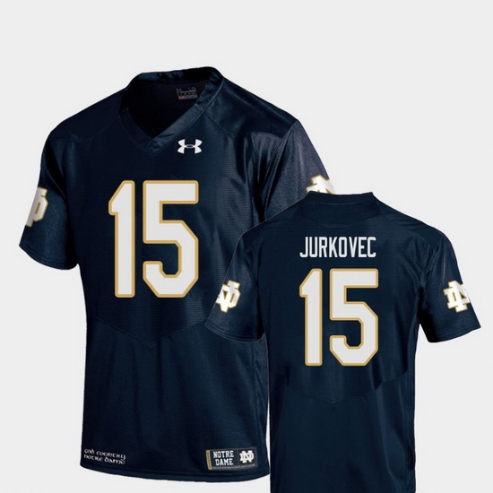 Men Notre Dame Fighting Irish Phil Jurkovec 15 Navy College Football Replica Jersey Men Notre Dame Fighting Irish Phil Jurkovec 15 Navy College Football Replica Jersey