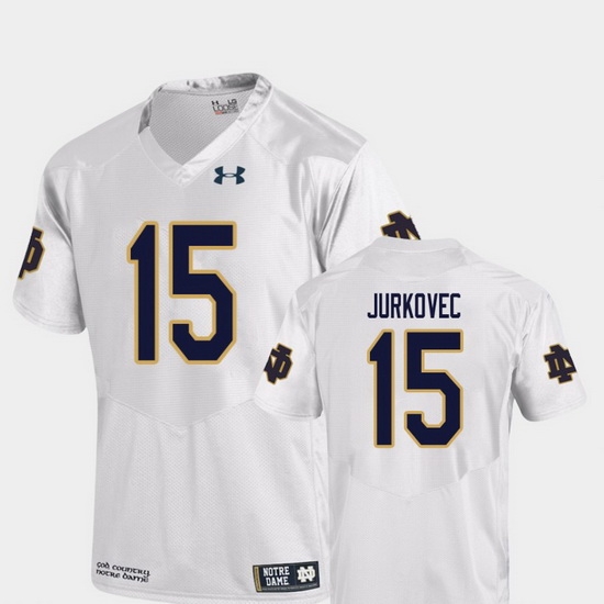 Men Notre Dame Fighting Irish Phil Jurkovec 15 White College Football Replica Jersey Men Notre Dame Fighting Irish Phil Jurkovec 15 White College Football Replica Jersey