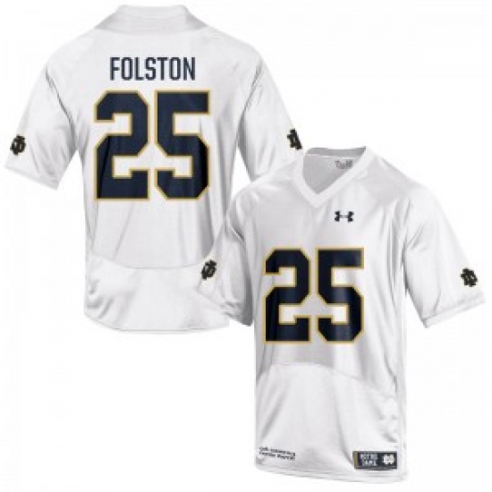 Men Under Armour 25 Replica White Tarean Folston Notre Dame Fighting Irish Alumni Football Jersey Men Under Armour 25 Replica White Tarean Folston Notre Dame Fighting Irish Alumni Football Jersey