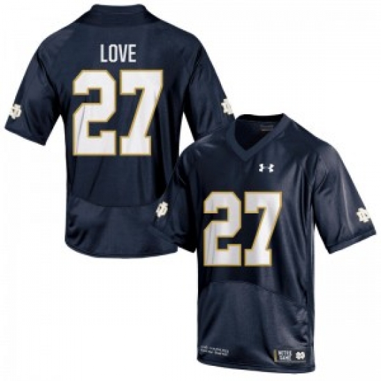 Men Under Armour 27 Replica Navy Blue Julian Love Notre Dame Fighting Irish Alumni Football Jersey Men Under Armour 27 Replica Navy Blue Julian Love Notre Dame Fighting Irish Alumni Football Jersey
