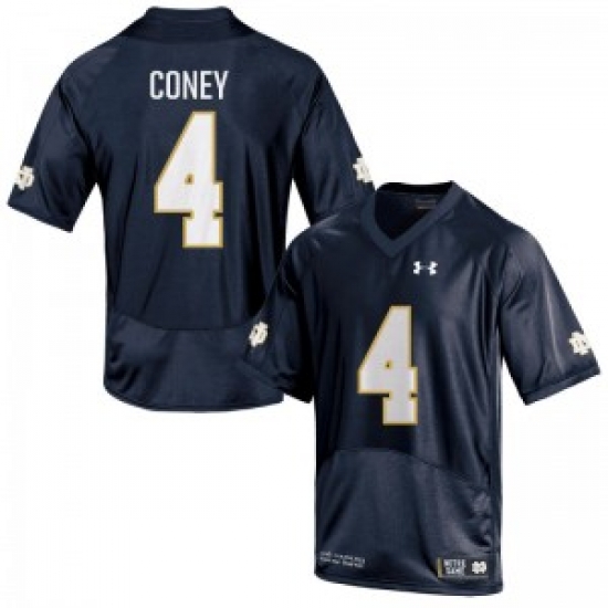 Men Under Armour 4 Replica Navy Blue Tevon Coney Notre Dame Fighting Irish Alumni Football Jersey Men Under Armour 4 Replica Navy Blue Tevon Coney Notre Dame Fighting Irish Alumni Football Jersey