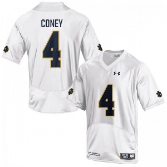 Men Under Armour 4 Replica White Tevon Coney Notre Dame Fighting Irish Alumni Football Jersey Men Under Armour 4 Replica White Tevon Coney Notre Dame Fighting Irish Alumni Football Jersey