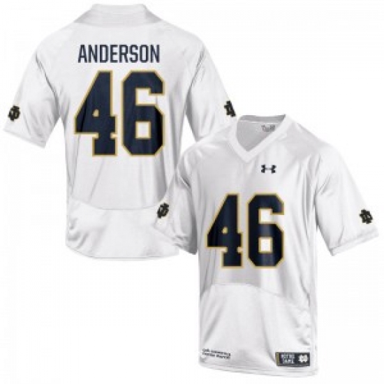 Men Under Armour 46 Limited White Josh Anderson Notre Dame Fighting Irish Alumni Football Jersey Men Under Armour 46 Limited White Josh Anderson Notre Dame Fighting Irish Alumni Football Jersey