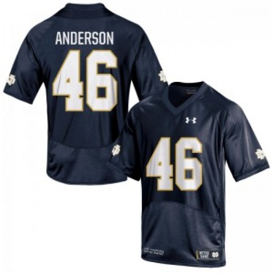 Men Under Armour 46 Replica Navy Blue Josh Anderson Notre Dame Fighting Irish Alumni Football Jersey Men Under Armour 46 Replica Navy Blue Josh Anderson Notre Dame Fighting Irish Alumni Football Jersey