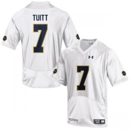 Men Under Armour 7 Replica White Jersey Men Under Armour 7 Replica White Jersey