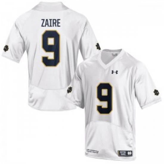 Men Under Armour 9 Replica White Malik Zaire Notre Dame Fighting Irish Alumni Football Jersey Men Under Armour 9 Replica White Malik Zaire Notre Dame Fighting Irish Alumni Football Jersey