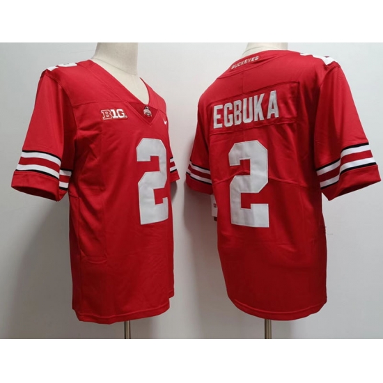 Men Nike Ohio State Buckeyes #2 Emeka Egbuka Red College Football Jersey Men Nike Ohio State Buckeyes #2 Emeka Egbuka Red College Football Jersey