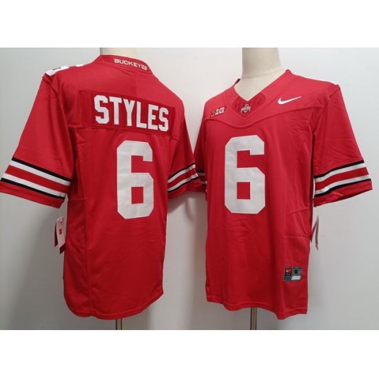 Men Ohio State Buckeyes Sonny Styles #6 Red F U S E Stitched NCAA Football Jersey Men Ohio State Buckeyes Sonny Styles #6 Red F U S E Stitched NCAA Football Jersey