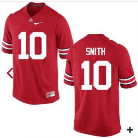Men Ohio State Buckeyes Troy Smith #10 Red College Football Jersey Men Ohio State Buckeyes Troy Smith #10 Red College Football Jersey
