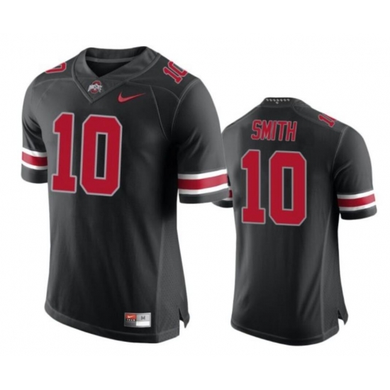 Men's Ohio State Buckeyes #10 Troy Smith College Football Jersey Black Red Men's Ohio State Buckeyes #10 Troy Smith College Football Jersey Black Red