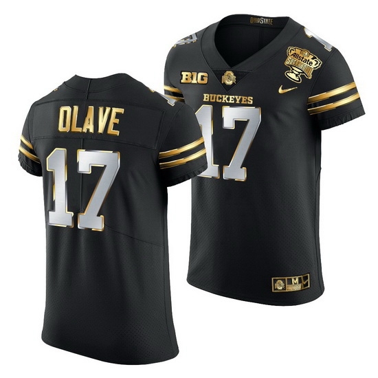 Ohio State Buckeyes Chris Olave Black 2021 Sugar Bowl Golden Limited Authentic Football Jersey Ohio State Buckeyes Chris Olave Black 2021 Sugar Bowl Golden Limited Authentic Football Jersey