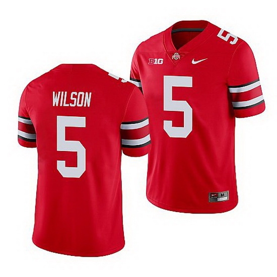 Ohio State Buckeyes Garrett Wilson Scarlet Game Men'S Jersey 0 Ohio State Buckeyes Garrett Wilson Scarlet Game Men'S Jersey 0