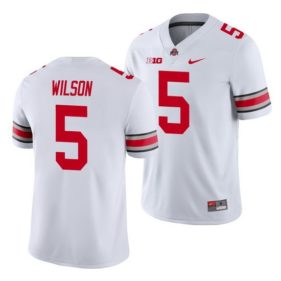 Ohio State Buckeyes Garrett Wilson White Game Men'S Jersey Ohio State Buckeyes Garrett Wilson White Game Men'S Jersey