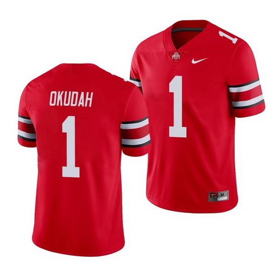 Ohio State Buckeyes Jeff Okudah Scarlet Game Men'S Jersey Ohio State Buckeyes Jeff Okudah Scarlet Game Men'S Jersey