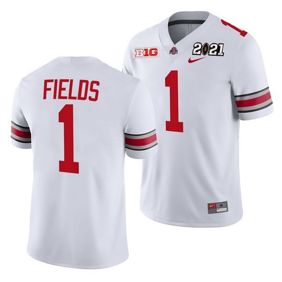 Ohio State Buckeyes Justin Fields White 2021 Sugar Bowl Champions College Football Playoff College Football Playoff Jersey 0 Ohio State Buckeyes Justin Fields White 2021 Sugar Bowl Champions College Football Playoff College Football Playoff Jersey 0