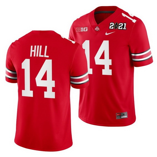 Ohio State Buckeyes K.J. Hill Scarlet 2021 Sugar Bowl Champions College Football Playoff College Football Playoff Jersey Ohio State Buckeyes K.J. Hill Scarlet 2021 Sugar Bowl Champions College Football Playoff College Football Playoff Jersey
