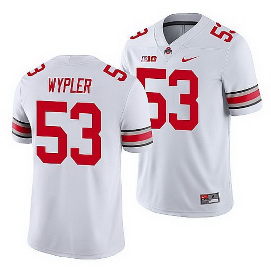 Ohio State Buckeyes Luke Wypler White Game Men'S Jersey Ohio State Buckeyes Luke Wypler White Game Men'S Jersey