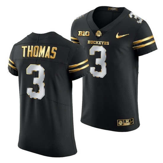 Ohio State Buckeyes Michael Thomas Black Golden Edition Jersey Ohio State Buckeyes Michael Thomas Black Golden Edition Jersey